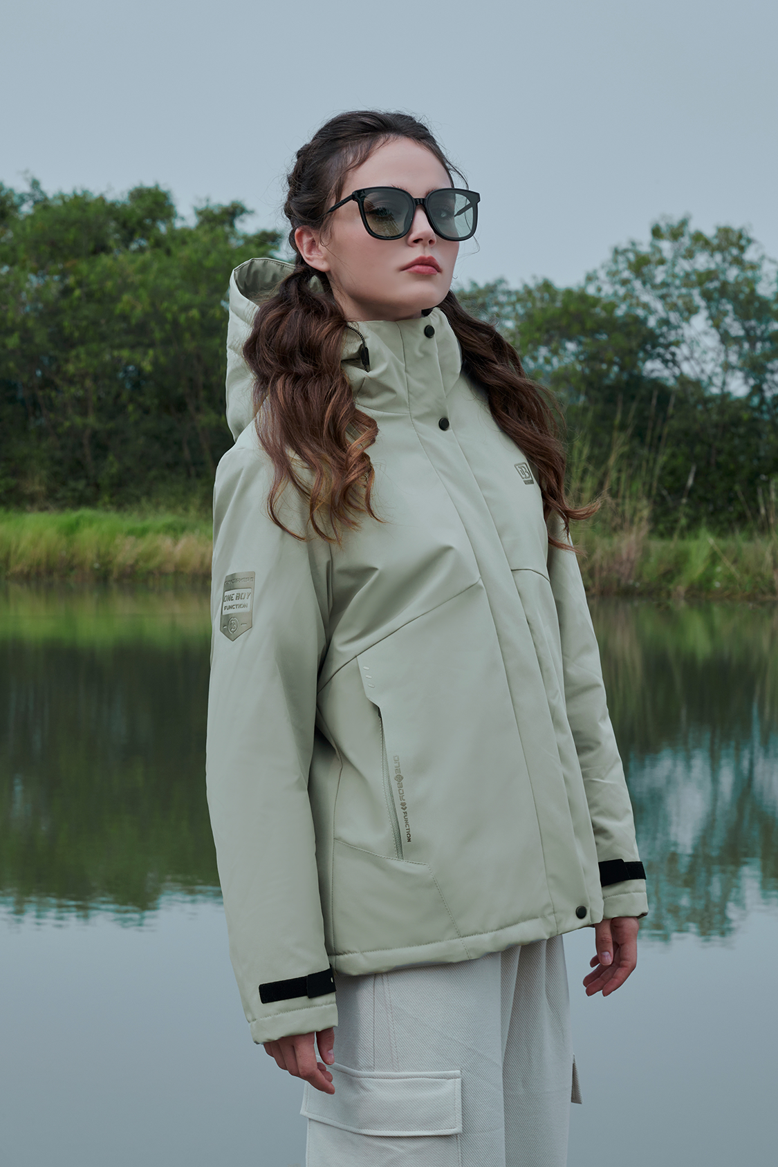 Heat-Retaining Waterproof Polar Fleece Outdoor Jacket for Women
