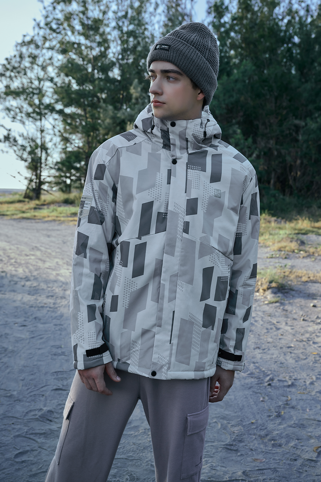 Heat-Retaining Waterproof Polar Fleece Outdoor Jacket for Men