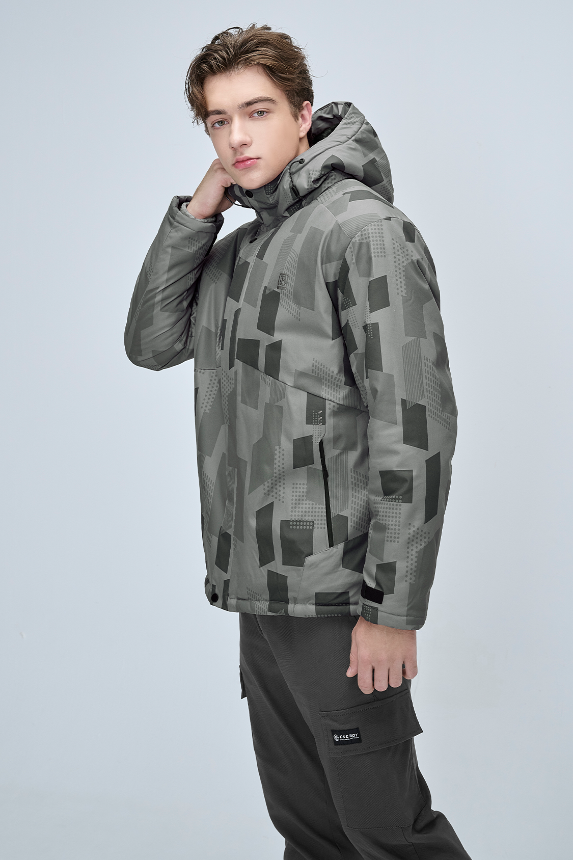 Heat-Retaining Waterproof Polar Fleece Outdoor Jacket for Men