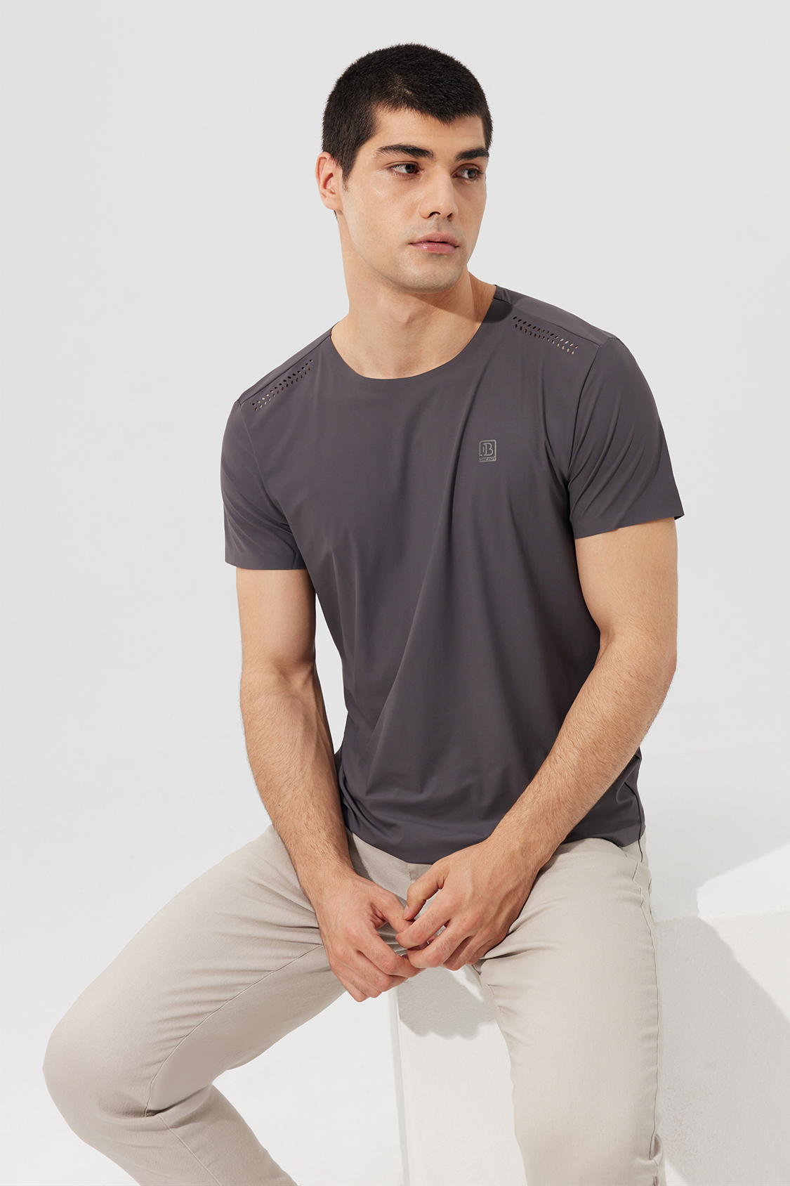 230311 Ice-Tech Premium Seamless Breathable Heat-Pressed T-Shirt For Men