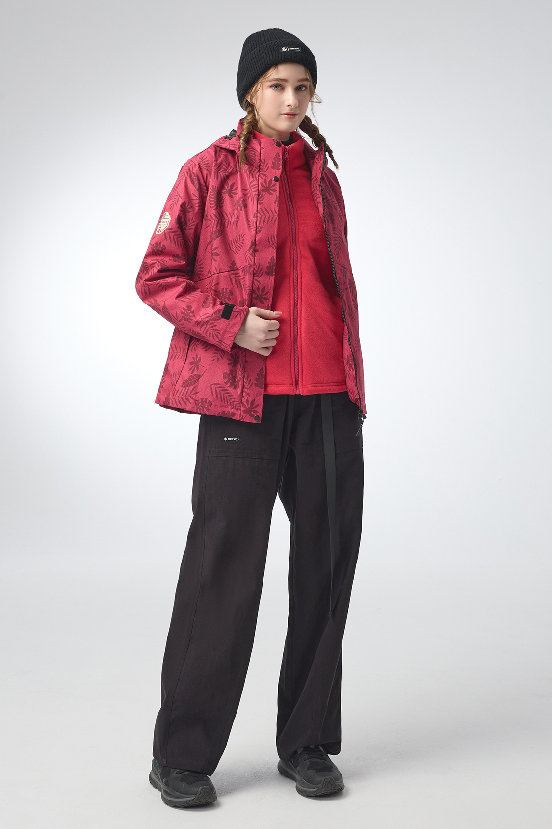 All-in-One Heat-Retaining Waterproof Interchange Jacket for Women