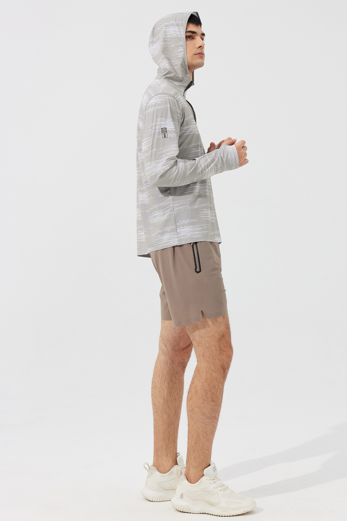 เสื้อฮู้ดแบบสวมป้องกันแสงแดด Ice-Tech UPF50+ สำหรับผู้ชาย